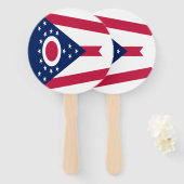 Vlag van Ohio Handwaaier (Voorkant en achterkant)