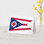 Vlag van Ohio Kaart (Gele Bloem)