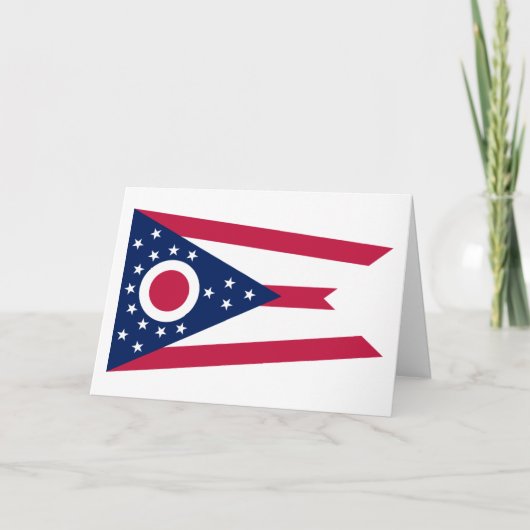 Vlag van Ohio Kaart (Voorkant)