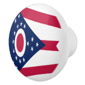 Vlag van Ohio Keramische Knop (Rechts)