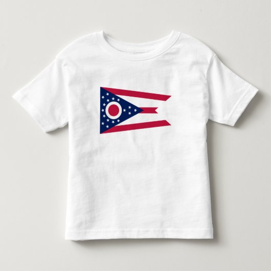 Vlag van Ohio Kinder Shirts (Voorkant)