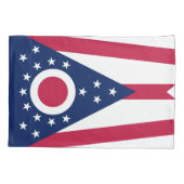 Vlag van Ohio Kussensloop (Achterkant)