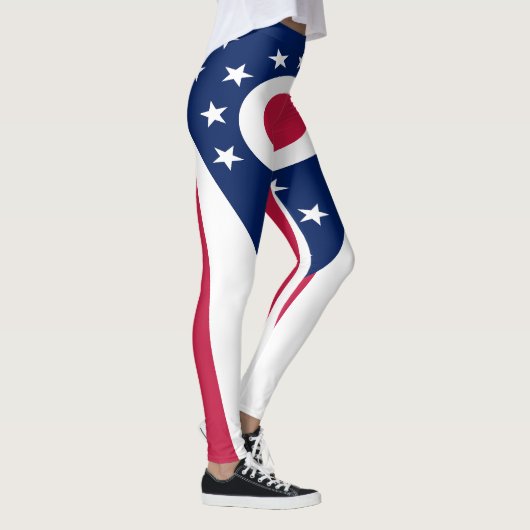 Vlag van Ohio Leggings (Rechts)