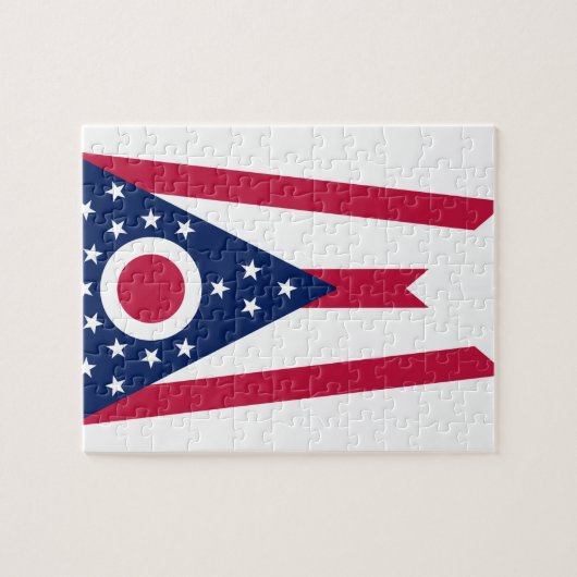 Vlag van Ohio Legpuzzel (Horizontaal)