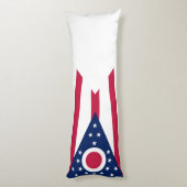 Vlag van Ohio Lichaamskussen (Achterkant (Verticaal))