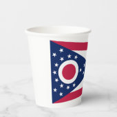 Vlag van Ohio Papieren Bekers (Voorkant)