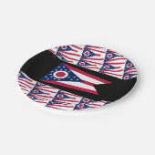 Vlag van Ohio Papieren Bordje (Gekanteld)