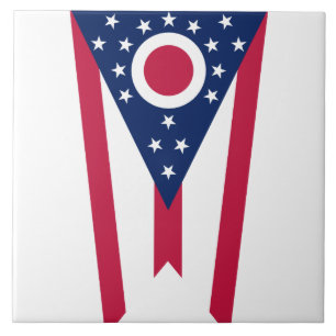 Vlag van Ohio patriottisch Tegeltje
