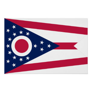 Vlag van Ohio Perfect Poster