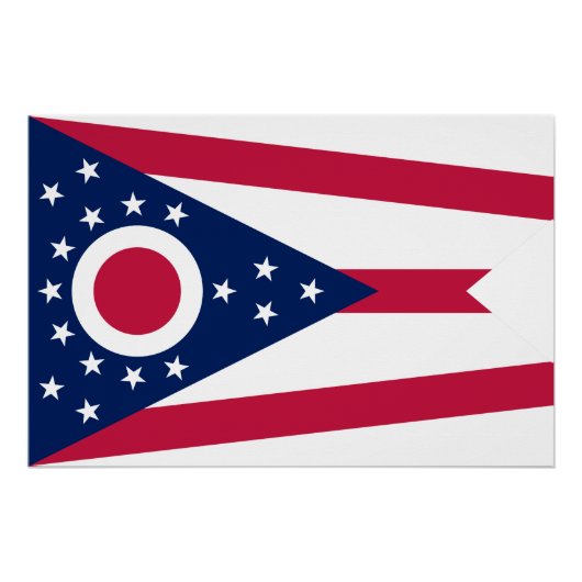 Vlag van Ohio Perfect Poster (Voorkant)