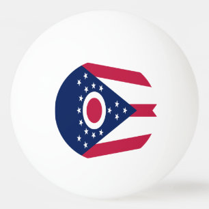 Vlag van Ohio Pingpongbal