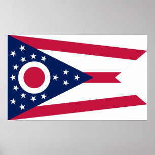 Vlag van Ohio Poster