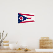 Vlag van Ohio Poster (Keuken)
