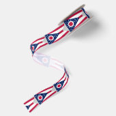 Vlag van Ohio Satijnen Lint (Achterkant)