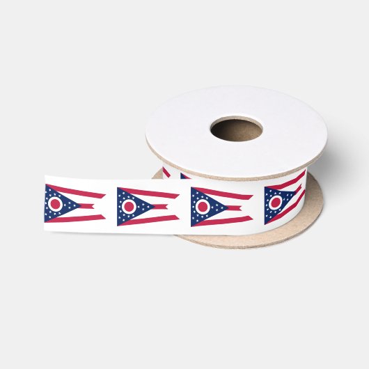 Vlag van Ohio Satijnen Lint (Spoel)