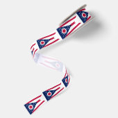 Vlag van Ohio Satijnen Lint (Achterkant)