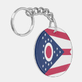Vlag van Ohio Sleutelhanger (Voorkant Links)