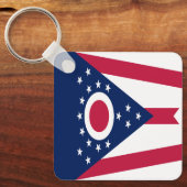 Vlag van Ohio Sleutelhanger (Voorkant)