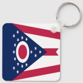 Vlag van Ohio Sleutelhanger (Achterkant)
