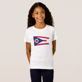 Vlag van Ohio T-shirt (Voorkant volledig)