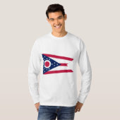 Vlag van Ohio T-shirt (Voorkant volledig)