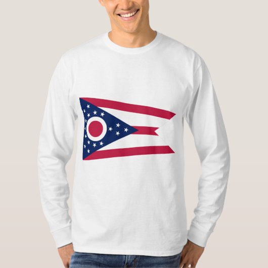 Vlag van Ohio T-shirt (Voorkant)