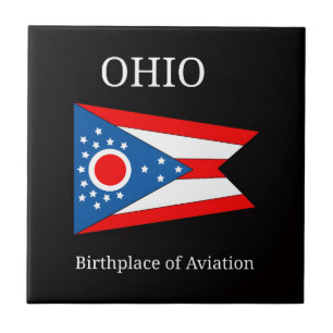 Vlag van Ohio Tegeltje