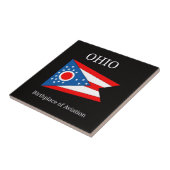 Vlag van Ohio Tegeltje (Zijkant)