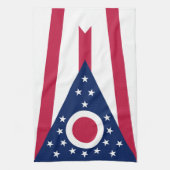Vlag van Ohio Theedoek (Verticaal)