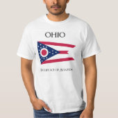 Vlag van Ohio - Verenigde Staten - Ohioaanse vlag T-shirt (Voorkant)