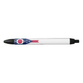 Vlag van Ohio Zwarte Inkt Pen (Voorkant)