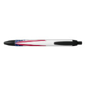 Vlag van Ohio Zwarte Inkt Pen (Achterkant)
