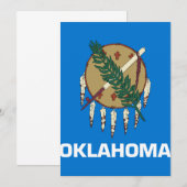 Vlag van Oklahoma (Voorkant / Achterkant)