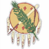 Vlag van Oklahoma (1925–1941) Auto Sticker (Voorkant)