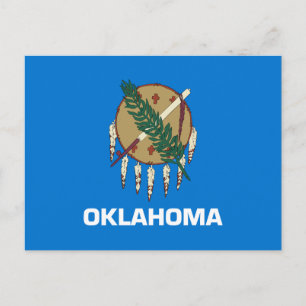 Vlag van Oklahoma Briefkaart