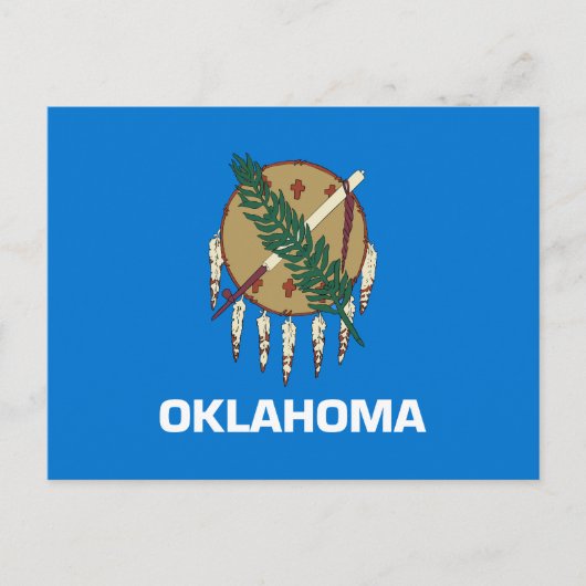 Vlag van Oklahoma Briefkaart (Voorkant)