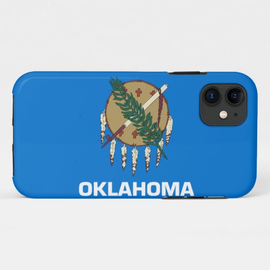 Vlag van Oklahoma Case-Mate iPhone Case (Achterkant (horizontaal))