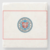 Vlag van Oklahoma City (Oklahoma) Stenen Onderzetter (Voorkant)