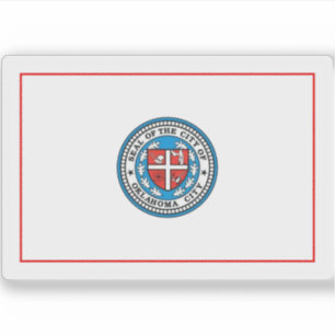 Vlag van Oklahoma City, Oklahoma Sticker