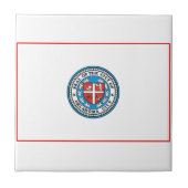 Vlag van Oklahoma City (Oklahoma) Tegeltje (Voorkant)