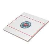 Vlag van Oklahoma City (Oklahoma) Tegeltje (Zijkant)