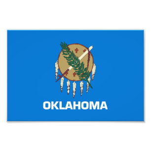 Vlag van Oklahoma Foto Afdruk