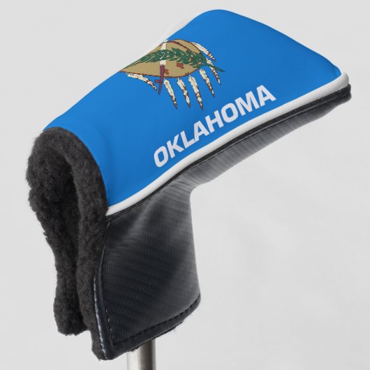 Vlag van Oklahoma Golfheadcover (3/4 voorkant)