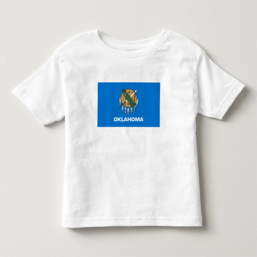 Vlag van Oklahoma Kinder Shirts (Voorkant)