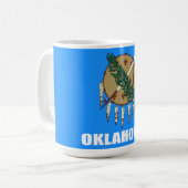 Vlag van Oklahoma Koffiemok (Voorkant links)