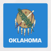 Vlag van Oklahoma Labels (Design 2)