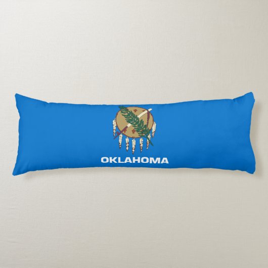 Vlag van Oklahoma Lichaamskussen (Voorkant)