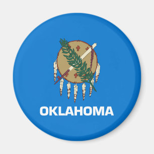 Vlag van Oklahoma Magneet