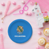 Vlag van Oklahoma Papieren Bordje (Feest)
