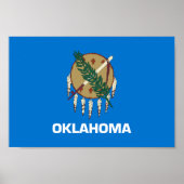 Vlag van Oklahoma Poster (Voorkant)